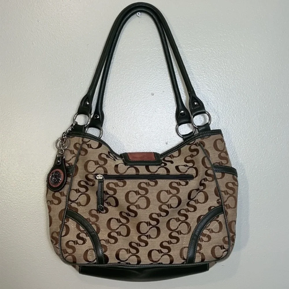 Sophia Caperelli shoulder bag brown tan burgundy